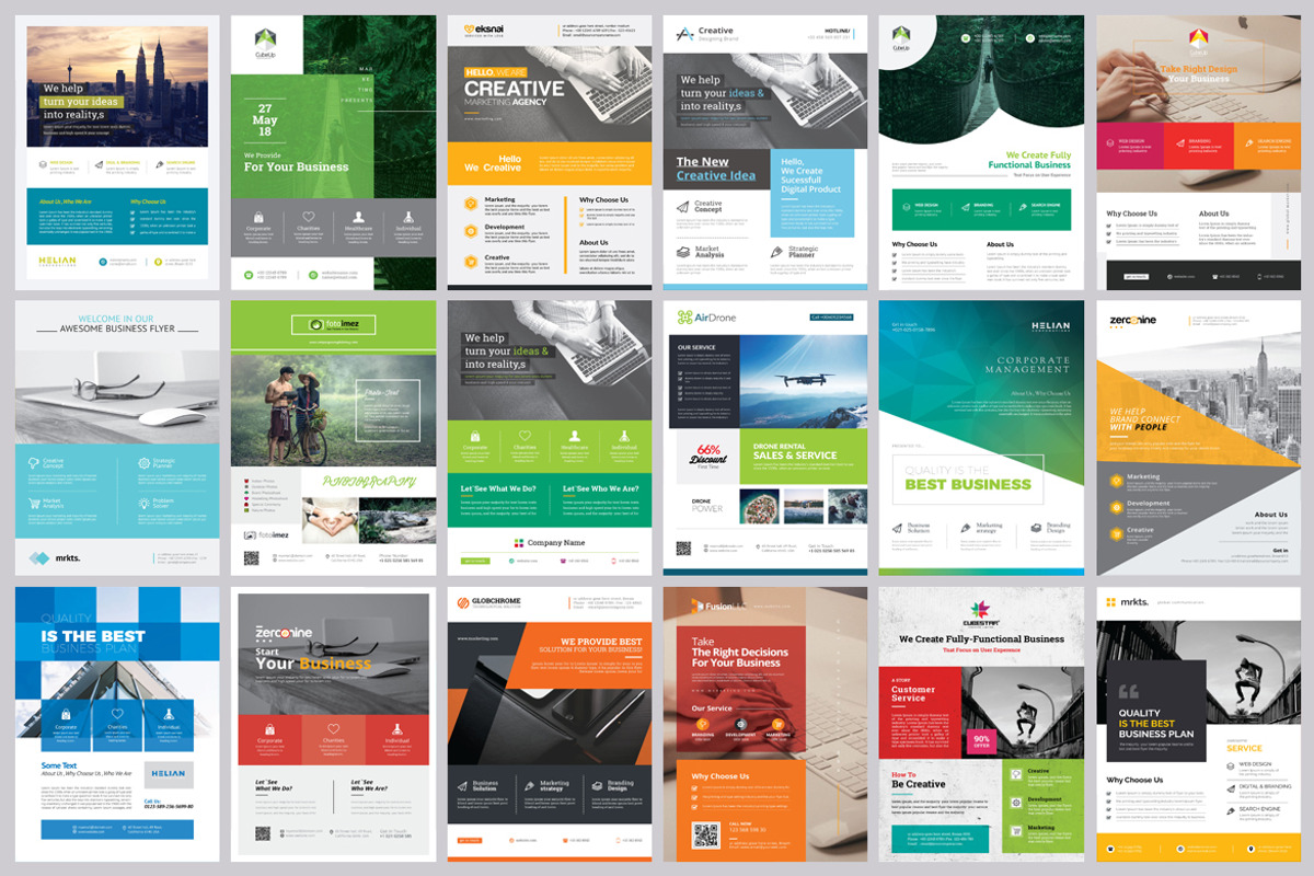Corporate Business Flyers Bundle, a Flyer Template by GoldenPixelStudio (Photo 12 of 21)