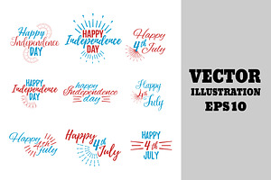 Independence Day Greeting Card.