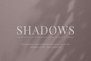 30 Shadow Overlays Vol. 03 Plants