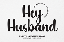 Hey Husband | Script Font