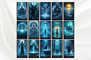 Blue Dream Tarot Cards Deck, an Object Illustration by Mugio (Thumbnail 2 of 6)