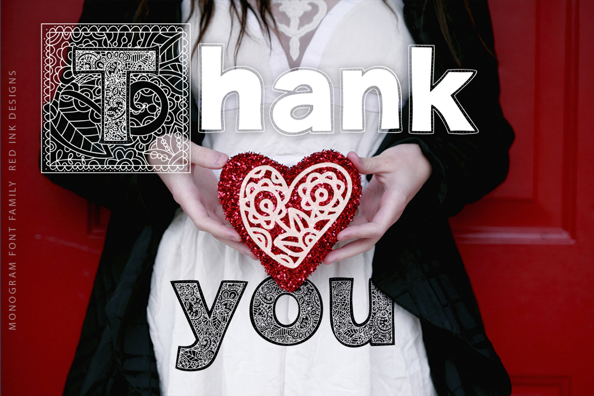 Monogram · 5 fonts · 20 frames, a Font by Red Ink (Photo 14 of 14)