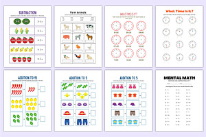 Pre-School & Kindergarten Worksheets