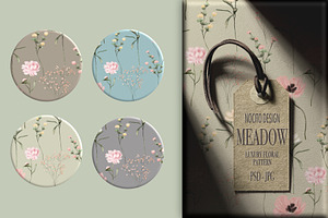 Meadow, Luxury Floral Pattern