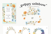 Poppy Rainbow Floral Watercolor Set, an Illustration by Cat In Colour (Thumbnail 6 of 10)