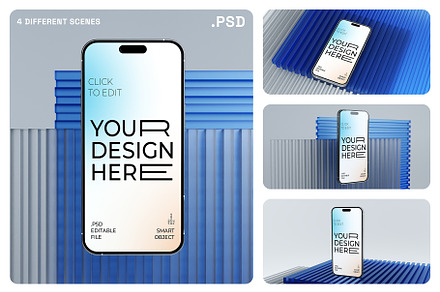 Iphone 16 - 4 Mockups