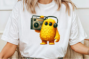 Retro Monster PNG Sublimation Bundle, an Illustration by Pixels.Craft (Thumbnail 4 of 7)