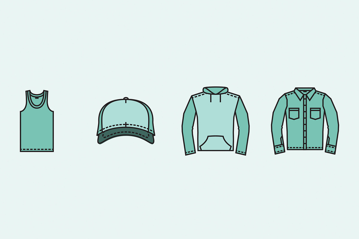 Apparel Icon Set - Stroke & Expanded, an Icon by SLTFNDRY (Photo 3 of 4)