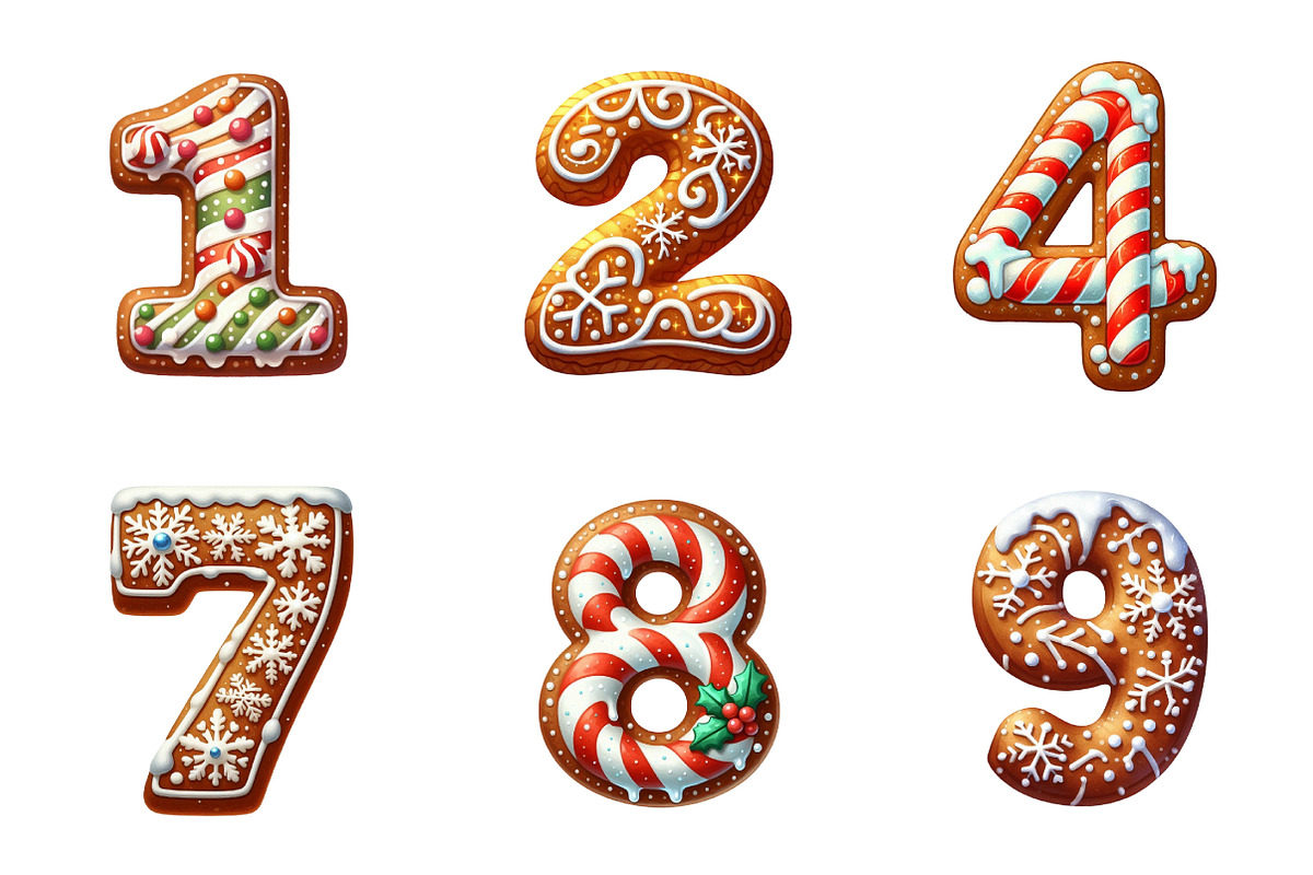 Christmas Gingerbread Alphabet PNG, an Illustration by SinaCreation (Photo 3 of 7)