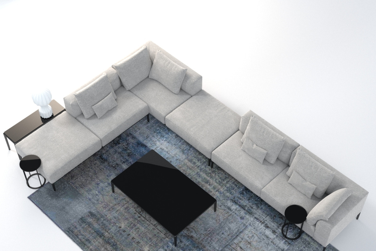 B&B Italia Michel Effe Sofa, a Furniture 3D Model by NOMODOL (Photo 3 of 7)