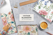 Vintage Blossoms - Floral Patterns, a Pattern Graphic by LuOtero (Thumbnail 2 of 6)