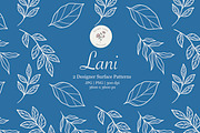 Dark Blue Foliage Seamless Pattern, a Pattern Graphic by Quinn Lane Designs (Thumbnail 1 of 5)