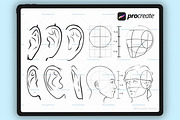 Character Portrait stamp Brushes, a Brush Add-On by Procreate Market (Thumbnail 7 of 14)