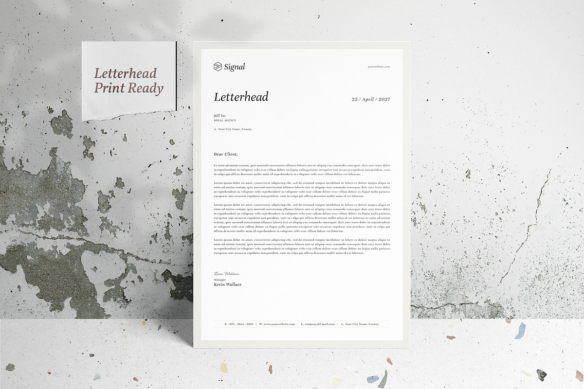 Invoice | Estimate | Letterhead, a Stationery Template by Designsoul14 (Photo 8 of 11)
