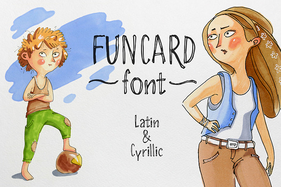 Funcard font Latin & Cyrillic preview 5