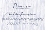 Moccem Font, a Script Font by SophieSaxo (Thumbnail 9 of 9)