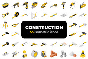 Construction isometric icons set, an Icon by AIWD (Thumbnail 1 of 2)