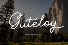 Guteloy | Monoline Script