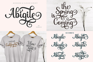 25 Modern Handwriting Font Bundle