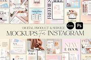 Product Mockup Instagram CANVA PS, a Social Media Template by Eviory (Thumbnail 1 of 14)