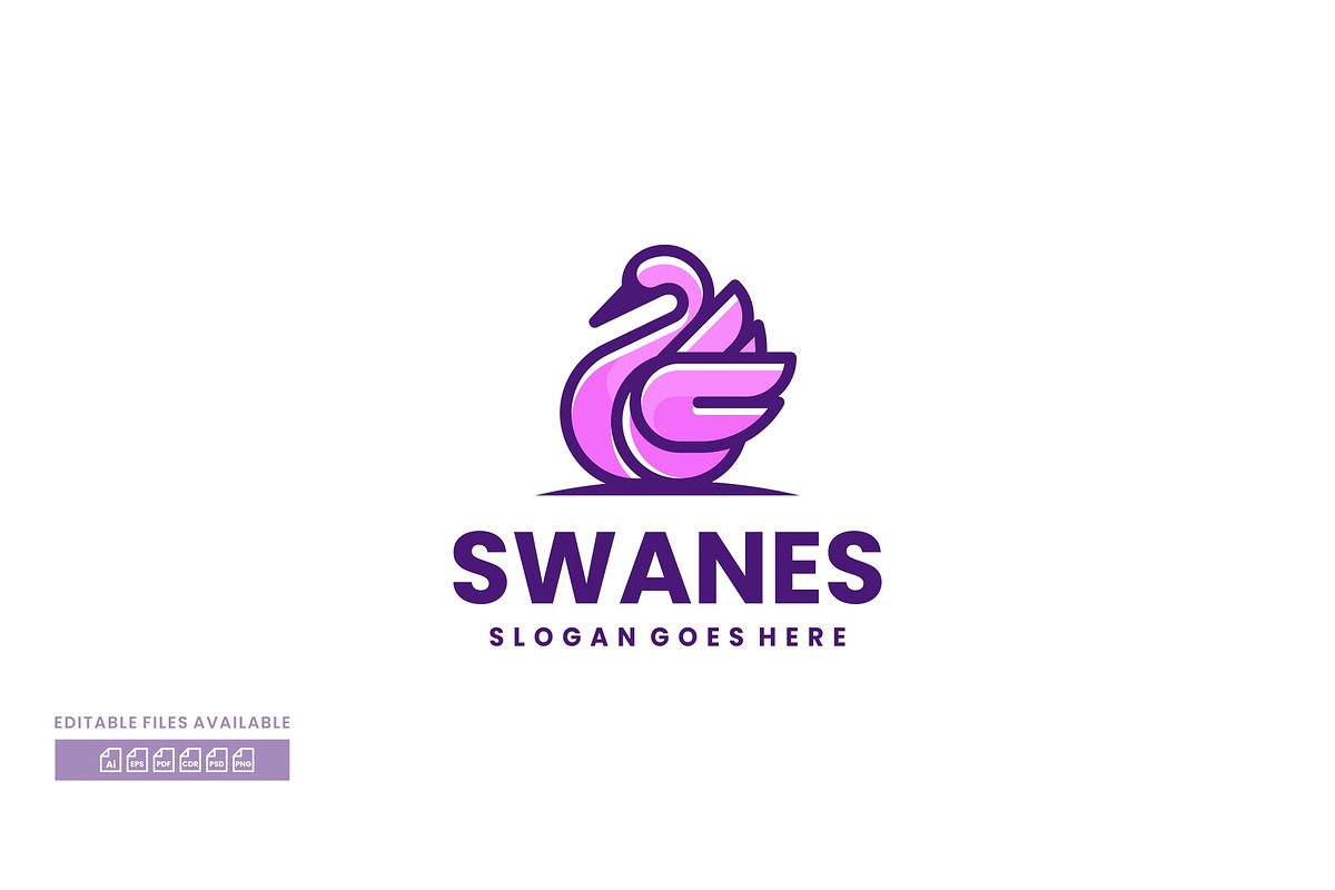 Swanes Simple Mascot Logo, a Branding & Logo Template by ivan_artnivora