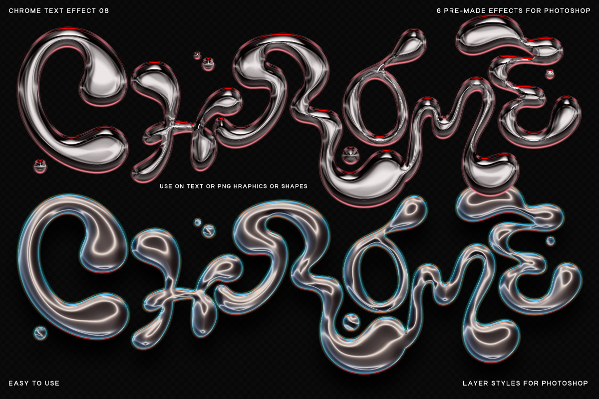 Chrome Text Effect 08, a Graphic by saintricchi (Photo 3 of 6)
