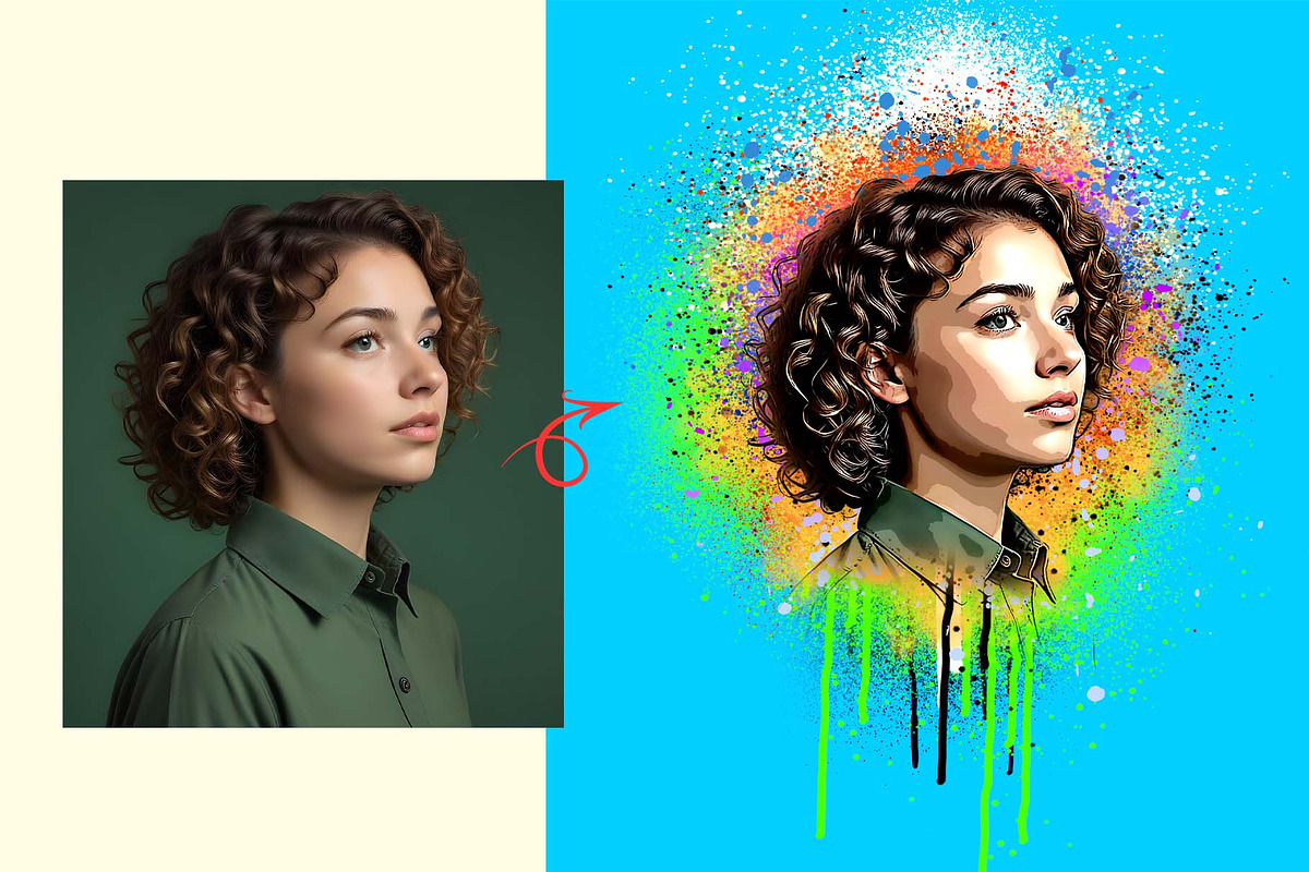 Spray Art Photoshop Action, an Action Add-On by MRI STUDIO (Photo 11 of 14)