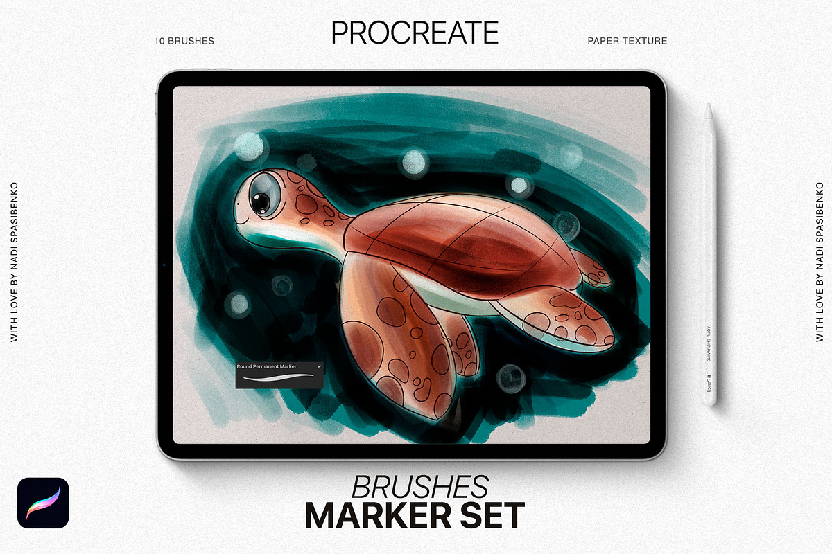 1100+ All Procreate Brushes, a Brush Add-On by Spasibenko Art
