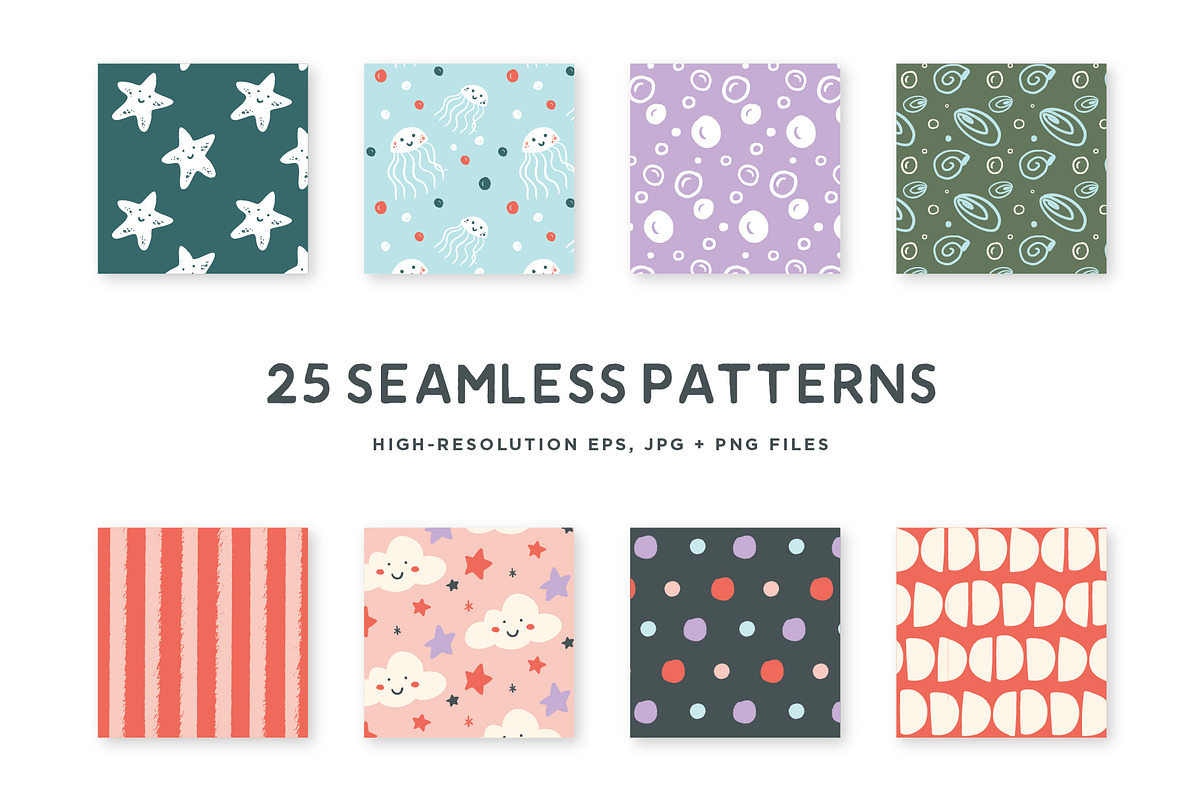 Modern Baby Patterns & Graphics, a Pattern Graphic by Alisa Wismer Design (Photo 4 of 8)