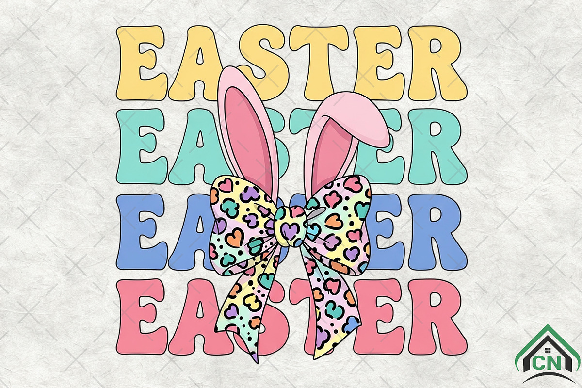 Easter Bunny Coquette Png, Easter, an Illustration by Craft Nest (Photo 2 of 6)