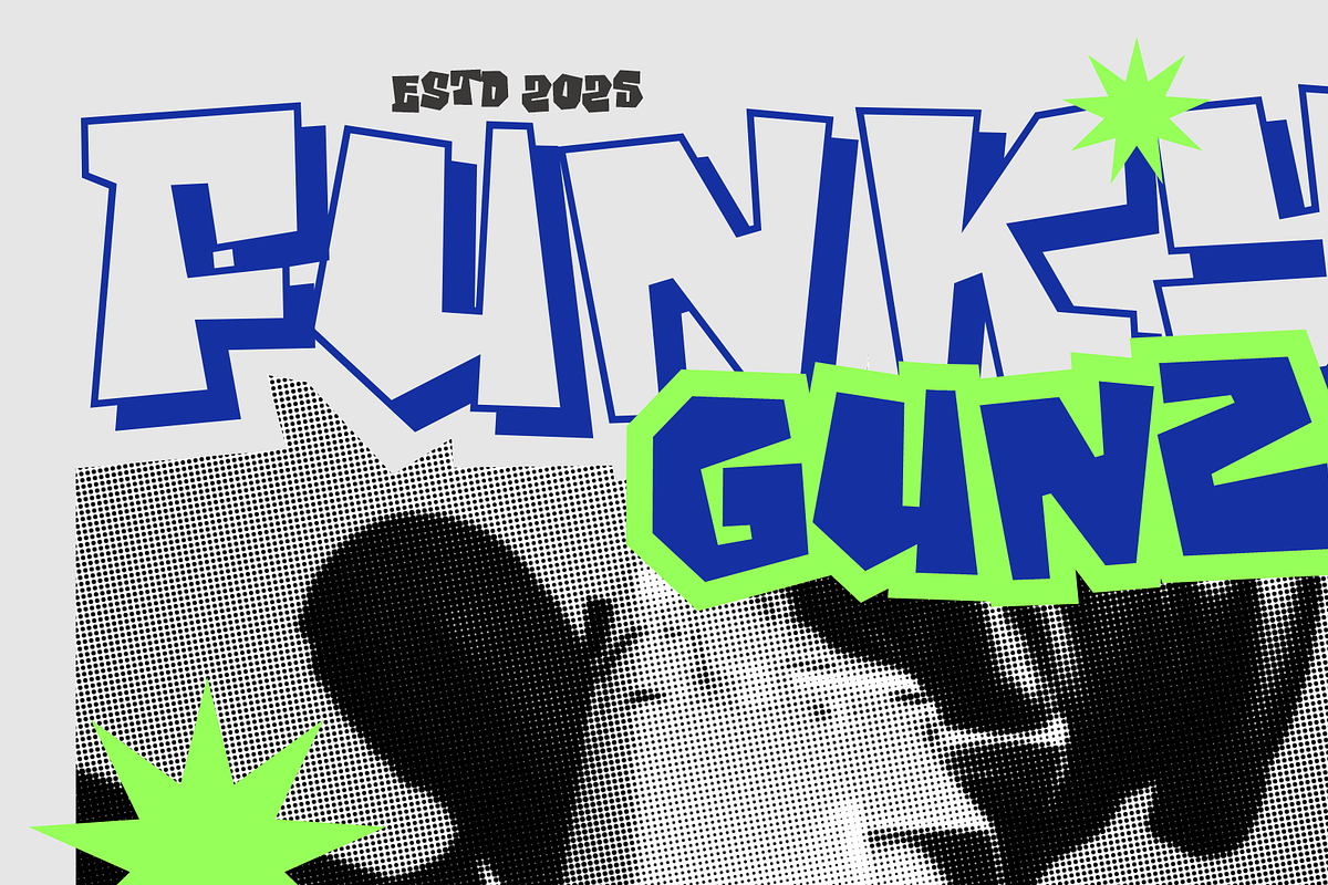 Fang Rift – Bold Blocky Display Font, a Handwritten Font by MaikoHatta (Photo 2 of 8)