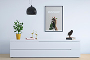 Frame Poster Mockup, a Print Template by AlkStudio (Thumbnail 4 of 5)