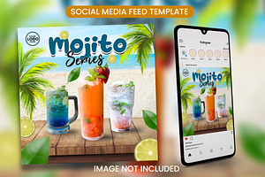 Mojitos Series Template Feed Design, a Design Template by Puteradesign