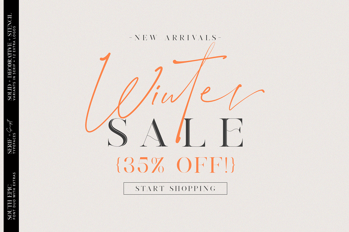 South Epic Dream Font Duo + Logos, a Serif Font by SNIPESCIENTIST (Photo 23 of 32)