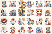Funny Mothers Day Clipart, an Illustration by DreamCafeArt (Thumbnail 2 of 6)