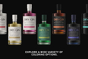 GIN BOTTLE MOCKUP V3, a Product Mockup by HexenDesigns (Thumbnail 9 of 13)