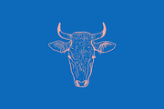 Vector Bovine Graphics, an Animal Illustration by Dorey Kronick Art&Design (Thumbnail 11 of 19)
