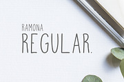 Ramona | A Handwritten Font, a Sans Serif Font by Zone 6 (Thumbnail 3 of 9)
