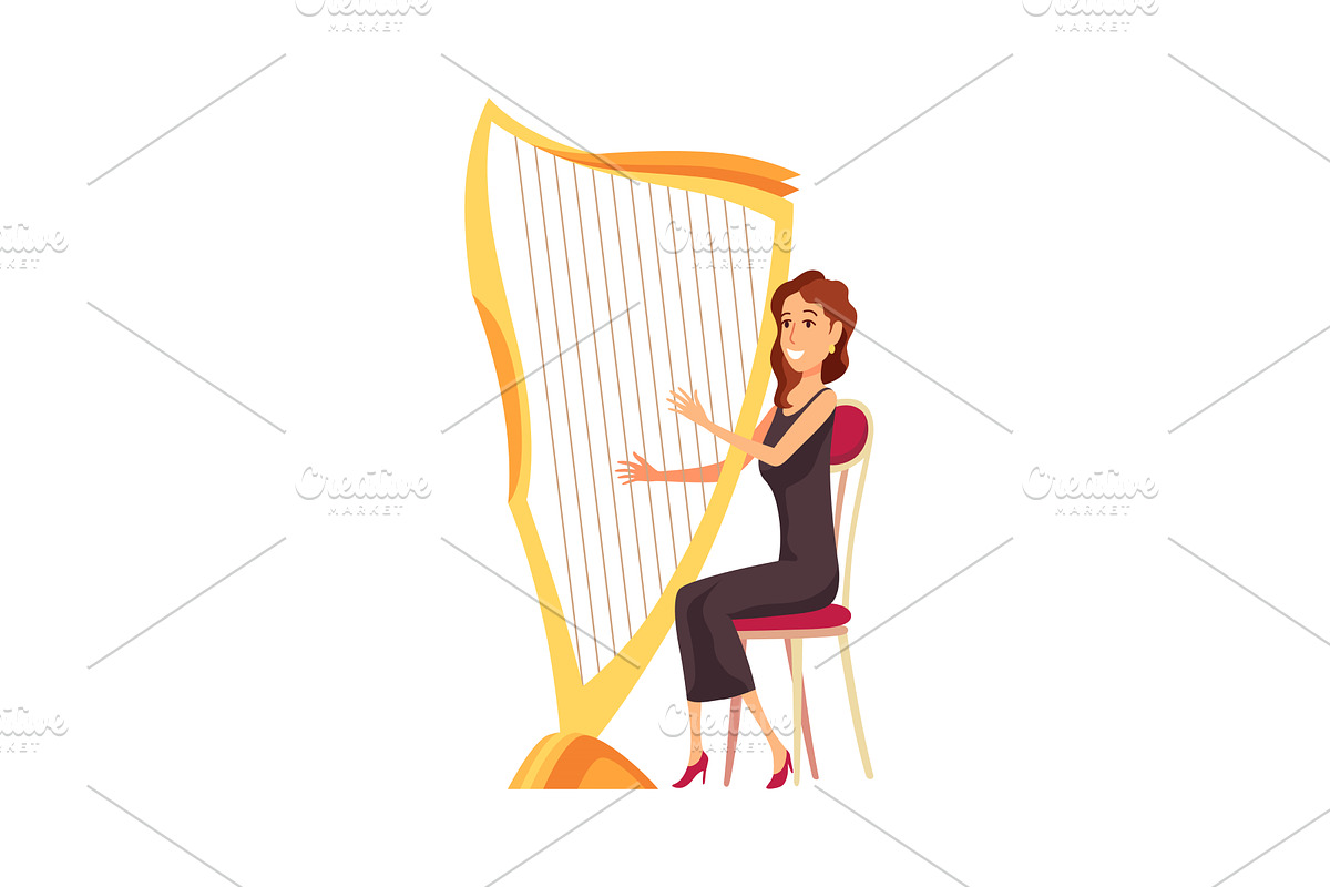 A woman is comfortably sitting in a, an Illustration by the8monkey