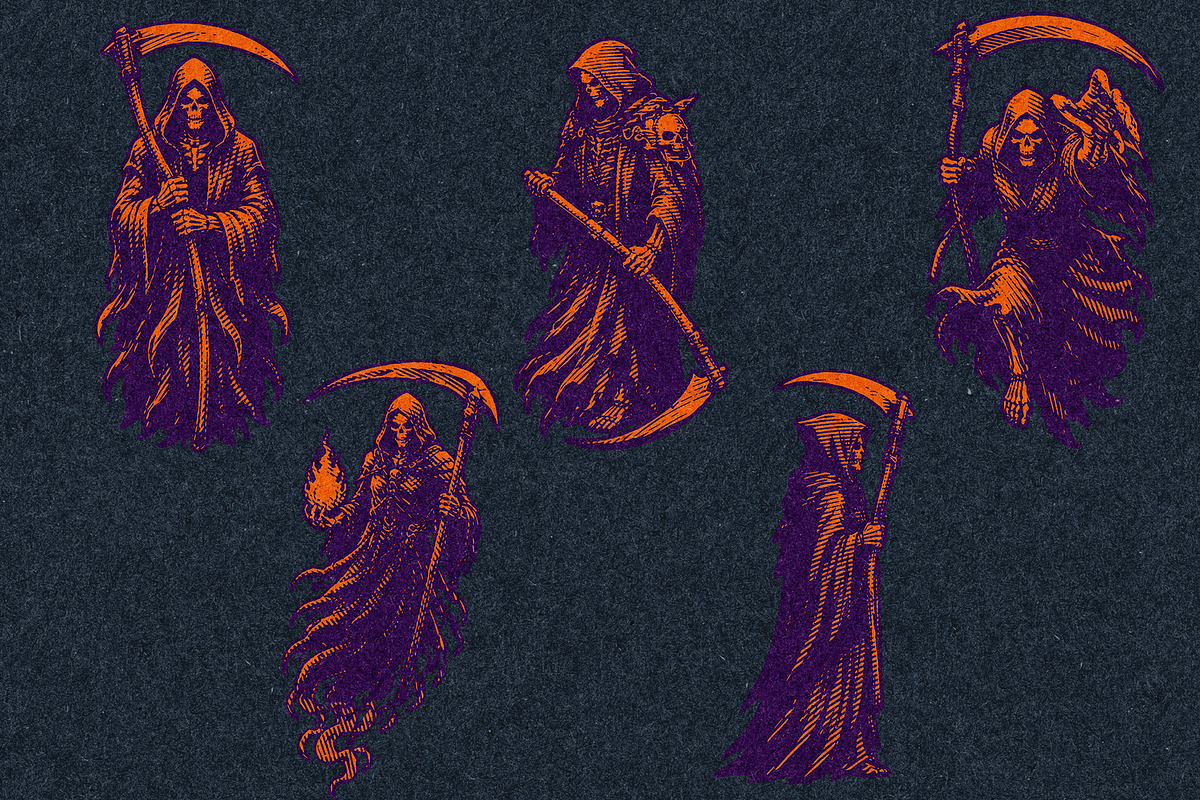 Grim Reaper Halloween Collection, an Object Illustration by Kaizla03 (Photo 5 of 5)