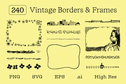 Vintage Borders & Frames, an Object Graphic by BIG TOWN (Thumbnail 1 of 5)
