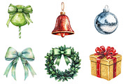 Coquette Gilter Christmas Clipart, an Illustration by DreamArtGraphic (Thumbnail 2 of 4)