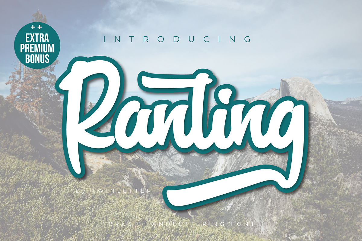 Ranting, a Script Font by twinstd (Photo 1 of 12)