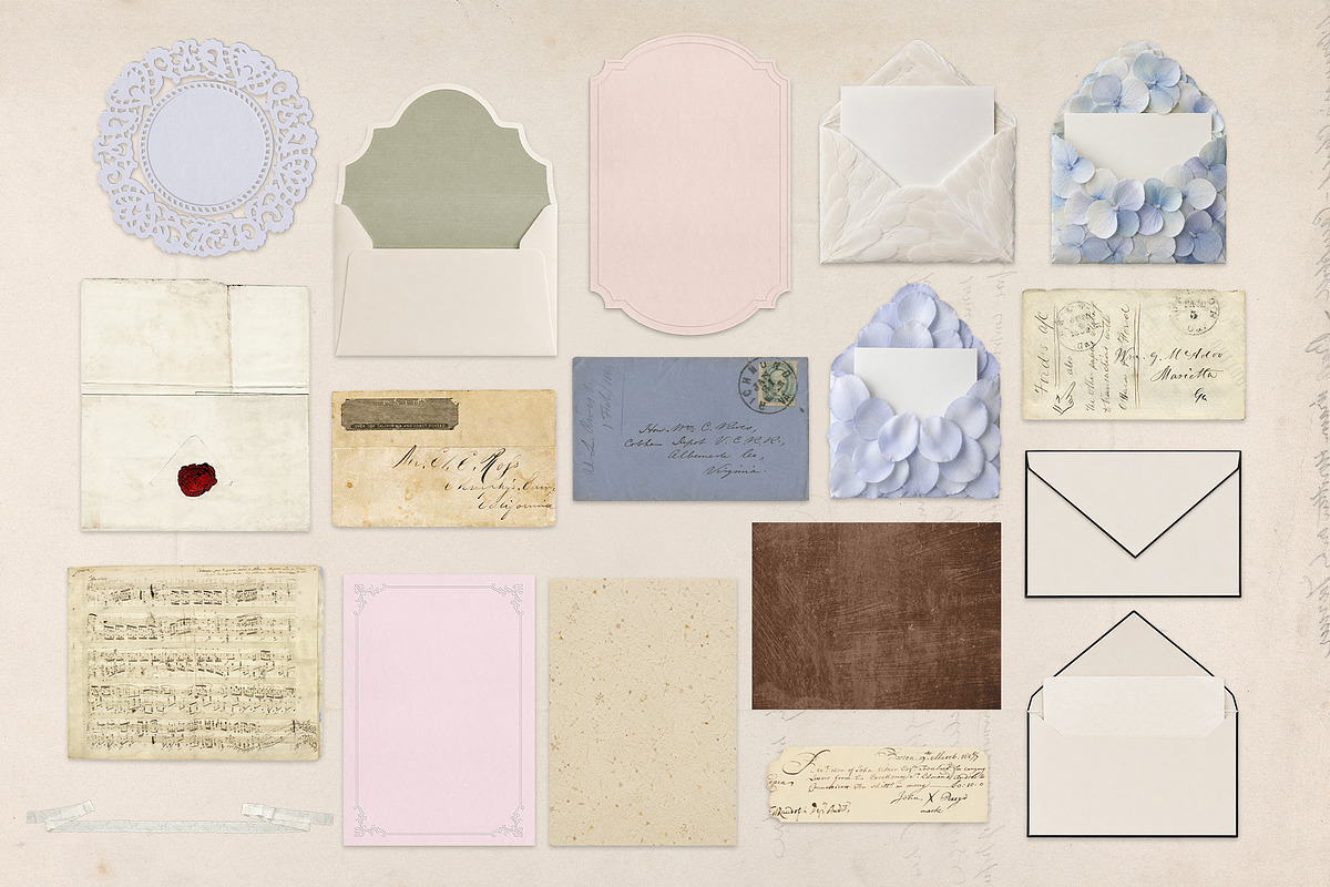 Victorian Keepsakes Ephemera Atelier, a Background Graphic by Lidberia (Photo 13 of 16)
