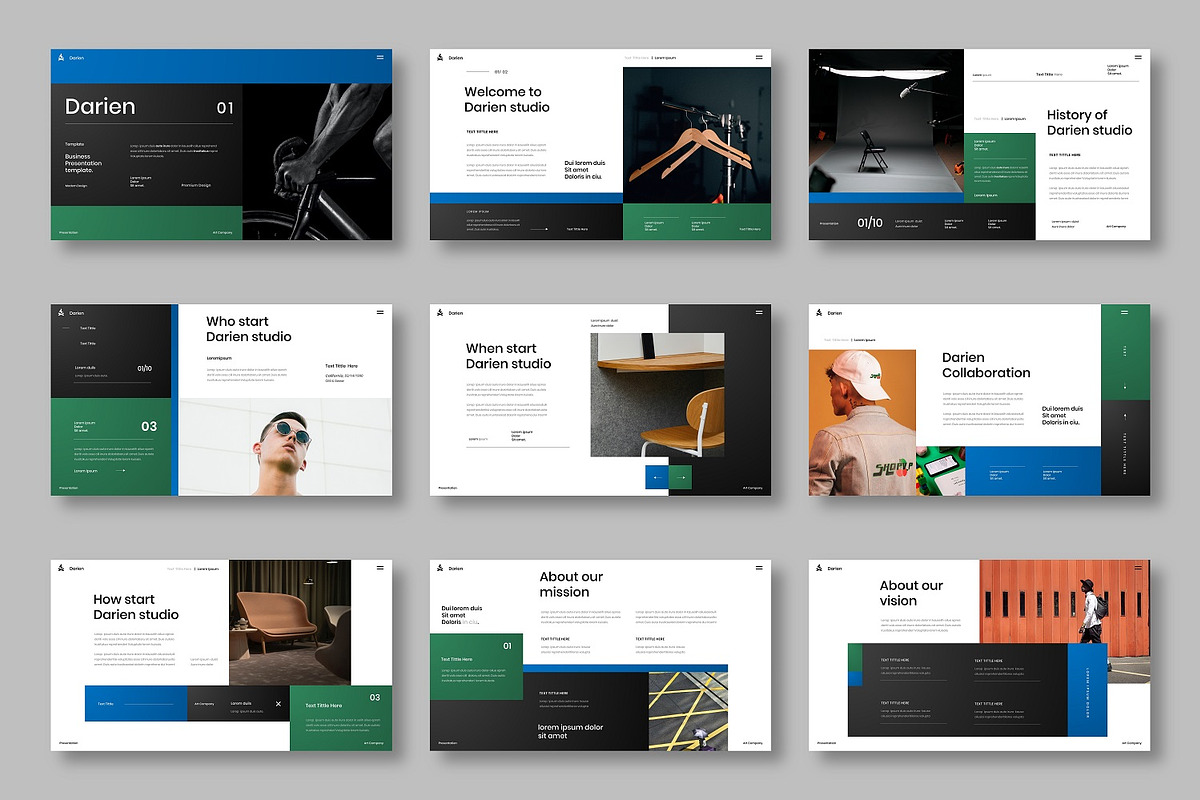 Darien – Business PowerPoint, a Presentation Template by Dens Creative Studio (Photo 2 of 6)