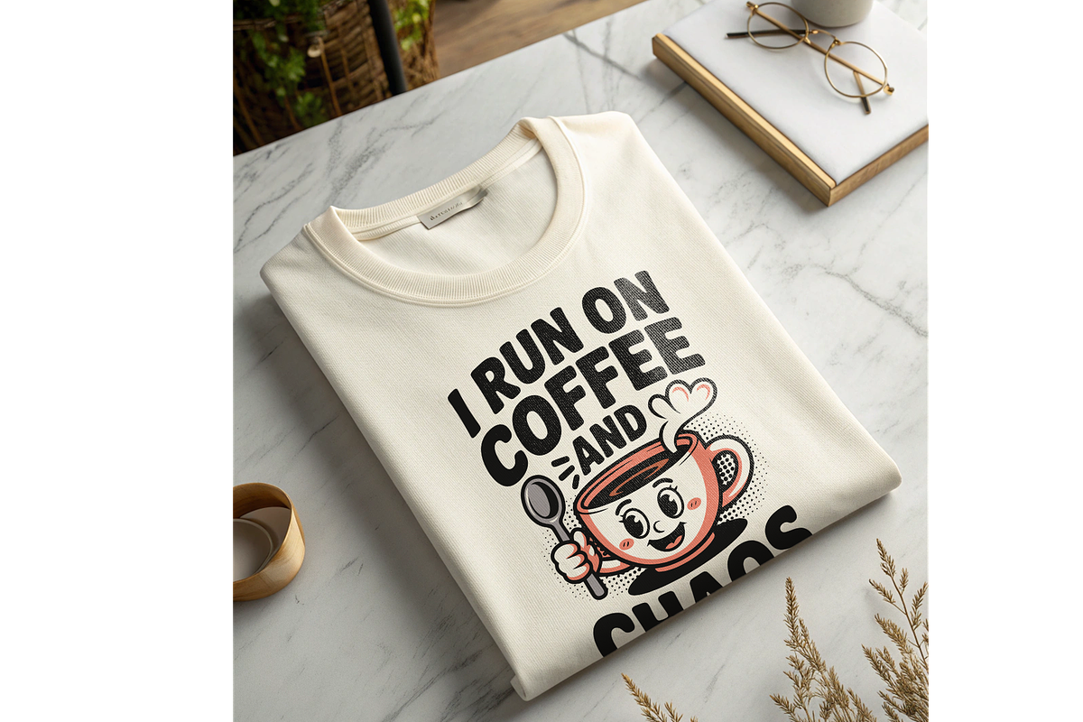 Coffee And Chaos Retro Cup SVG, a Food Illustration by Annudesign (Photo 4 of 6)