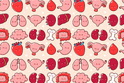 Cute human organs set, an Education Illustration by Slavko Kahovsky (Thumbnail 2 of 3)