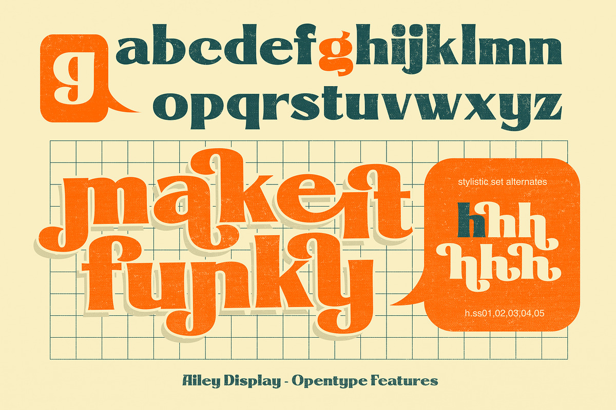 Ailey Display, a Serif Font by Graptail (Photo 2 of 16)