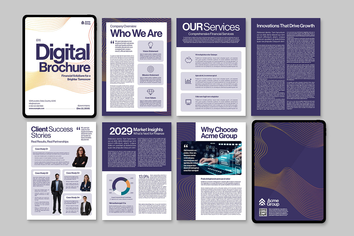 Digital Brochure Template preview 2