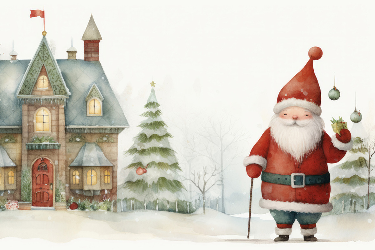 44 Cute Santas, a Seasonal Illustration by Handmadefont (Photo 8 of 12)
